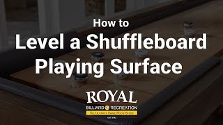 How to Level a Shuffleboard Playing Surface  Olhausen Billiards  Plank amp Hide and most brands [upl. by Suckow661]