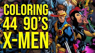 Coloring 44 Xmen including XFactor XForce and others [upl. by Sseb]