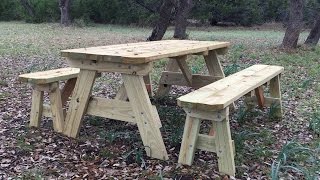 How to Build a Picnic Table [upl. by Bogie]