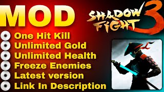 Shadow Fight 3 Mod Apk  Unlimited Money and Gems  One Hit Kill amp Freeze Enemies  Latest Version [upl. by Lindly]