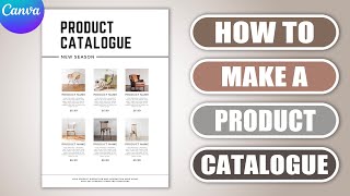 How to make a Product Catalogue in CANVA  Product Brochure  Flyer [upl. by Octavian]