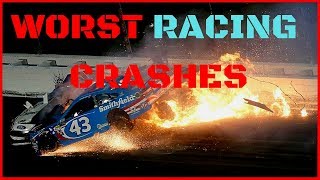 The Worst Racing Crashes in History 2018 [upl. by Eimmis]