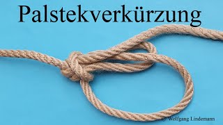 Palstekverkürzung Bowline Shortening [upl. by Hinkel431]