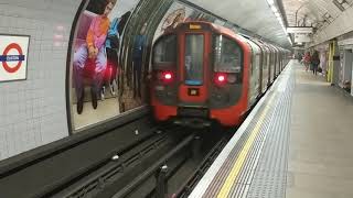 Euston Station Victoria Line southbound London Underground tube trains [upl. by Annaer]