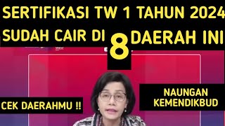 SERTIFIKASI TW 1 TAHUN 2024 SUDAH CAIR CEK DAERAHMU [upl. by Nahtnahoj97]