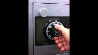 How to dial open a 3 wheel combination safe lock [upl. by Jarred401]