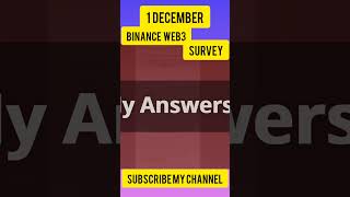 Binance Web3 Earn User Survey Questionnaire  Win up to 10 USDC Reward  How to participate 1 dec [upl. by Lyda]