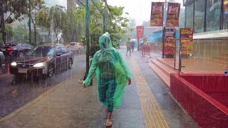 4K 🇹🇭 Walking in Heavy Rain in Downtown Bangkok  Nana Plaza to Soi Cowboy [upl. by Brian940]