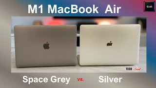 M1 MacBook Air Silver vs Space Gray  which one should you buy [upl. by Amle]