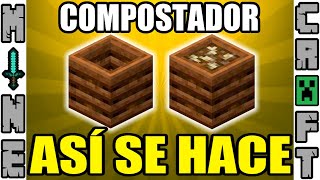 COMO HACER COMPOSTADOR EN MINECRAFT [upl. by Leno48]