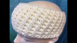 Crochet 20 minutes Headband  One Row Repeat [upl. by Anelleh]