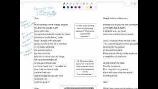 Analyzing Syntax enjambment in “HalfHanged Mary”  3AM Section independent practice [upl. by Ynwat]