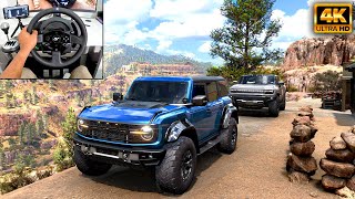 Ford Bronco Raptor amp GMC Hummer EV  OFFROAD CONVOY  Forza Horizon 5  Thrustmaster T300RS gameplay [upl. by Aset]