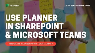 Integrate Microsoft Planner with SharePoint and Microsoft Teams [upl. by Niuqauj516]