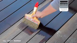 Moso Bamboo Xtreme decking maintenance with Sikkens Cetol WF771 [upl. by Eussoj385]