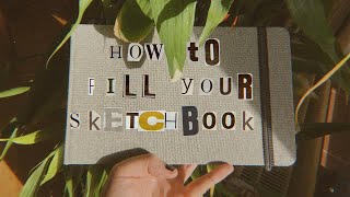 15 Ways to FILL YOUR SKETCHBOOK  🌿 lil sketchbook tour [upl. by Ranger]