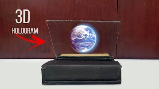 How to make Transparent Hologram Screen  Hologram Projector  Easy Science Project [upl. by Medora]