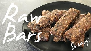 How I Make My Raw Bars  3 Ingredients No Bake Raw Bar Recipe [upl. by Nilo]