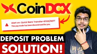 CoinDCX Deposit BLOCKED SOLUTION  CoinDCX Deposit Problem  CoinDCX deposit [upl. by Newob561]