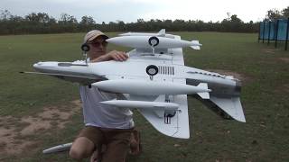 Freewing 80mm A4 Skyhawk Test Flight and setup Review [upl. by Adnolaj]