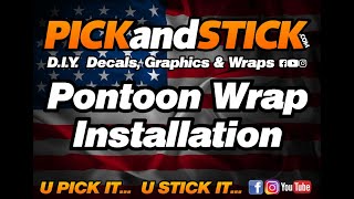 Pontoon Boat Wrap Installation [upl. by Naashar]