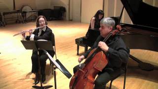 Trio for Flute Cello and Piano H 300  Bohuslav Martinu Movement III [upl. by Grethel147]