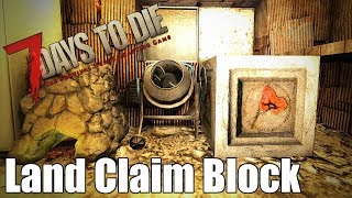 7 Days to Die  How to Move your Forge Workbench and More  Land Claim Block [upl. by Mirilla]