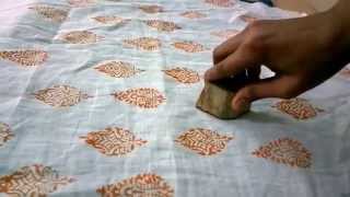 Hand Block Printing Using Wooden Blocks  A Tutorial by DesiCrafts [upl. by Marcy894]