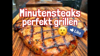 Minutensteaks perfekt grillen  Westmünsterland BBQ [upl. by Merriman993]