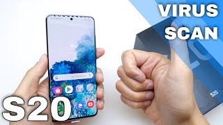 How to Virus Scan in SAMSUNG Galaxy S20 [upl. by Itsyrk]
