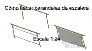 Cómo hacer barandales para escalera [upl. by Allan]