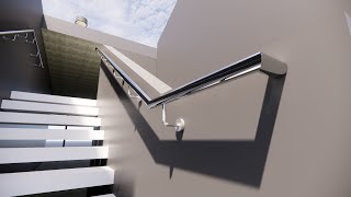 Wall rails in Revit  wall mounted rails [upl. by Sneve]