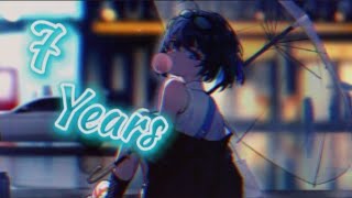 Nightcore  7 Years  female version  lyrics [upl. by Monjan999]