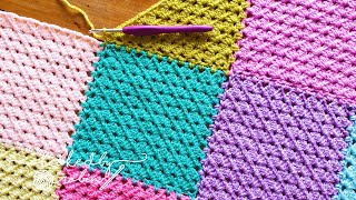 The Crochet C2C Granny Square JAYG Method [upl. by Adnyl]