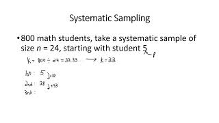 Systematic Sampling Example [upl. by Aseretairam267]