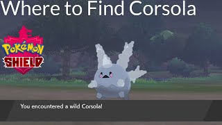 Pokemon Shield  Where to Find Corsola [upl. by Oizirbaf]