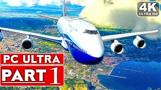 MICROSOFT FLIGHT SIMULATOR 2020 Gameplay Walkthrough Part 1 4K ULTRA PC No Commentary FULL GAME [upl. by Hajile]