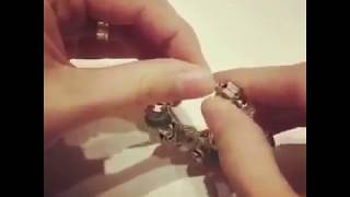 How to open and close Pandora Bracelet Chain clasp [upl. by Drisko]