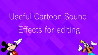 100 Cartoon Sound Effects for Editing [upl. by Ahsetra]