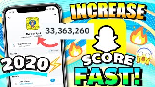 Increase Snapchat Score FAST 2020 33000000 SNAP SCORE iPhone iOS  Android  EASIEST WAY [upl. by Strade]