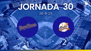 JORNADA 30 RESUMEN  Navegantes del Magallanes 1 Caribes de Anzoátegui 2 2324 261123 [upl. by Enerak671]