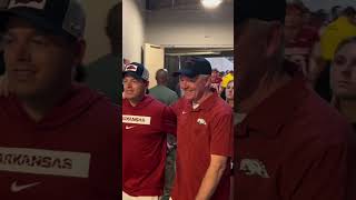 Bobby Petrino pleased following upset over No 4 Tennessee WPS [upl. by Mikah]