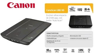 Install CanoScan LiDE110 [upl. by Yensehc882]