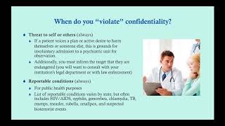 Confidentiality  CRASH Medical Review Series [upl. by Nnaoj482]