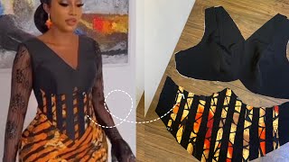 How to Sew this Stylish Under bust Corset Dress with a Basque Waistline Beginners Tutorial DIYs [upl. by Beryle]