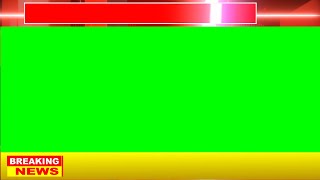 Green screen breaking news template [upl. by Oicaroh]