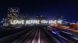 Marshmello x Jonas Brothers  Leave Before You Love Me Lyric Video [upl. by Annoyk]