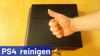 PS4 Lüfter Kühler und Festplatte reinigen  entstauben [upl. by Tollman]