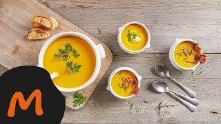 Kürbissuppe mit Curry – Migusto Rezept [upl. by Gnok]