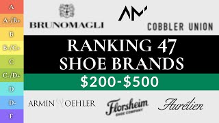 Ranking Best Mens RTW Shoes 200500 47 BEST amp WORST Brands [upl. by Suez191]